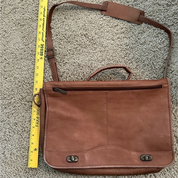 Leather Messenger Bag - Picture 9 of 10